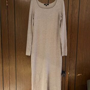 Uniqlo Grey Long Sleeve Sweater Dress